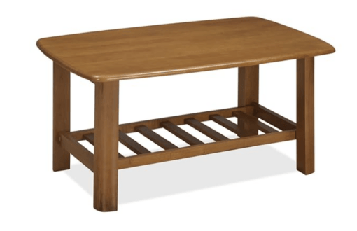 Nilkamal Elena Solid Wood Center Table | Coffee Table with Open Shelf (Finish: New Wenge) - Image 3